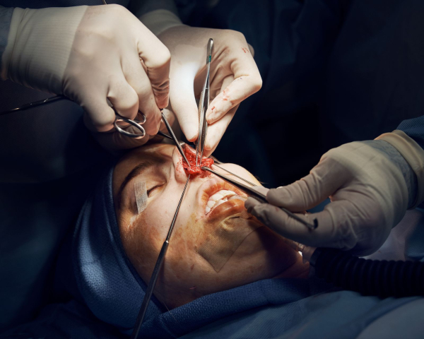 rhinoplasty process photos for allure.com's life in plastic column